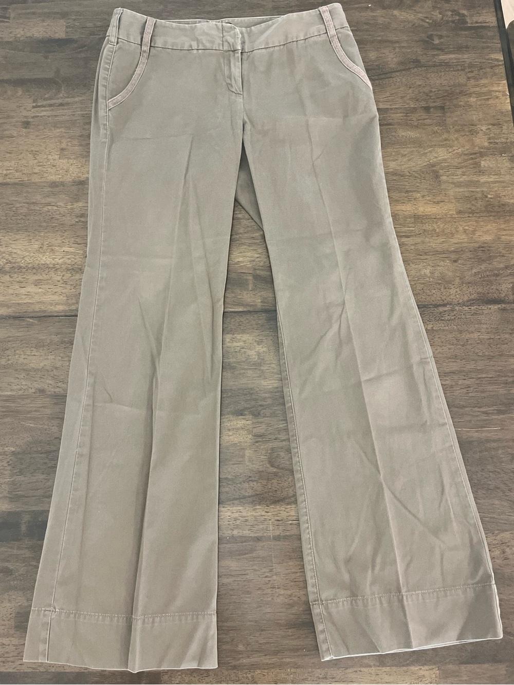 Moda International The Marisa Fit Pants Brown 100% Cotton Classic Womens Size 6